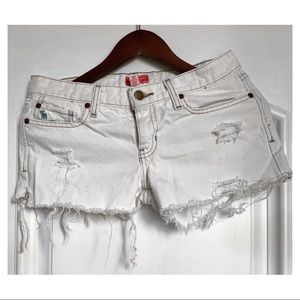 A&F distressed shorts